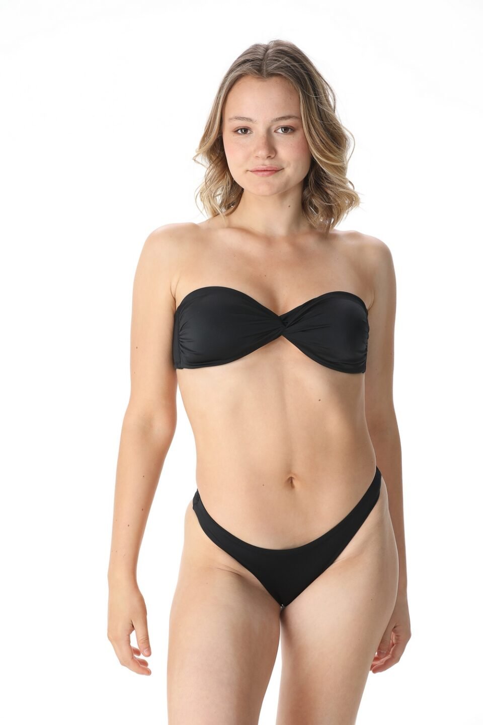 Maillot de bain haut bandeau culotte classique night Meli allo Jade 1